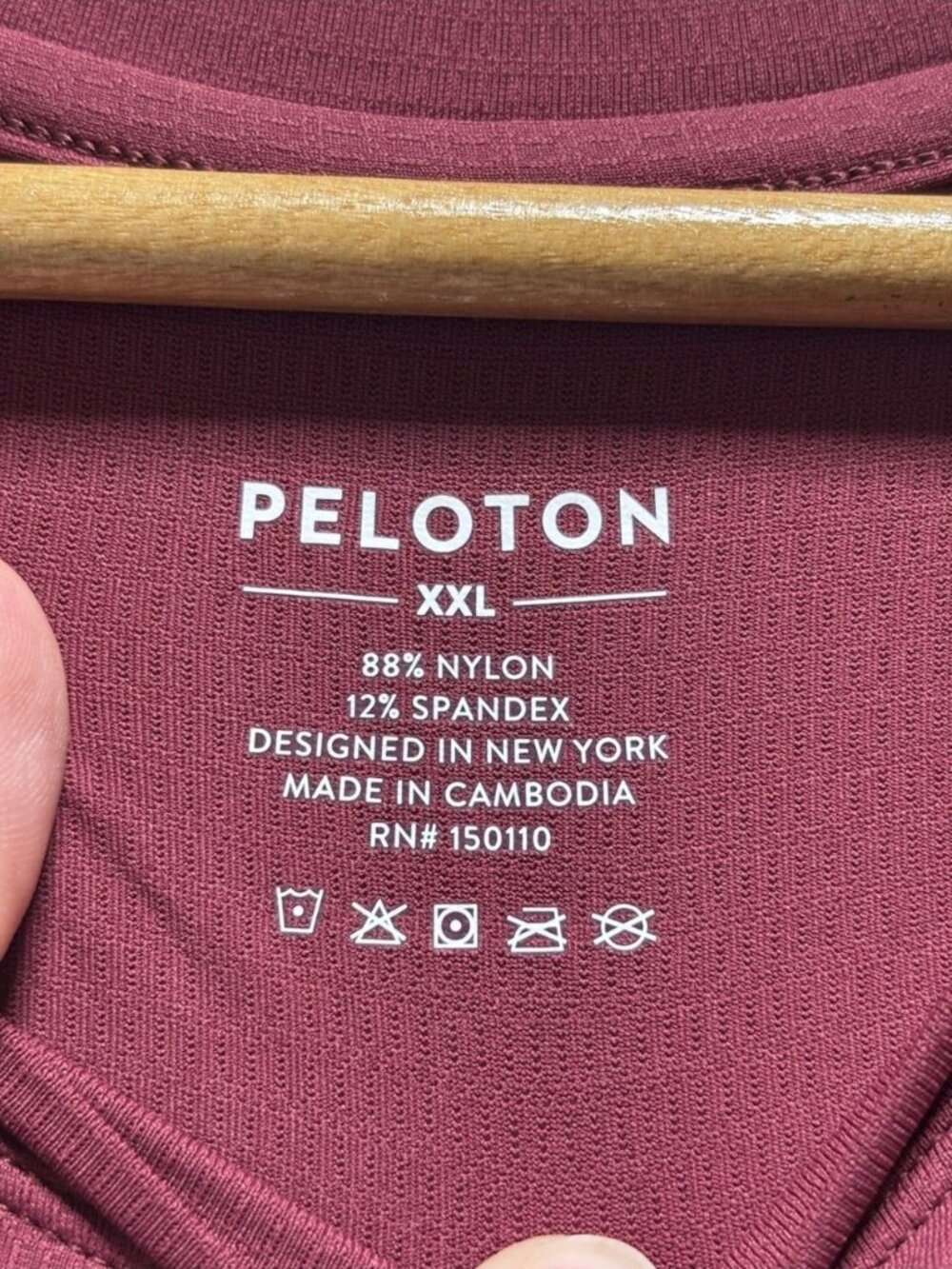 Peloton Strive Short Sleeve Shirt Men’s XXL Red Orange Logo Performance NWT - Picture 7 of 7
